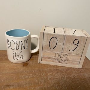 New Rae Dunn robins egg mug